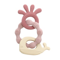 [097170/1/6] Силиконова гризалка - Морски Свят І 3 цвята