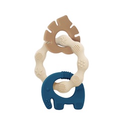 [097174/097179] Силиконова гризалка мравояд и листо І 2 цвята