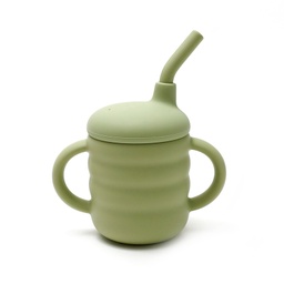 [097002/12/22/32/42/52/62/72/82/92] Силиконова чашка със сламка