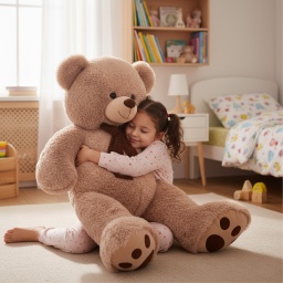 [043142/043143] Голямо мече с панделка І 2 цвята