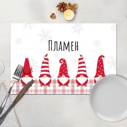 [099202-48] Подложка за хранене "Коледните гноми"