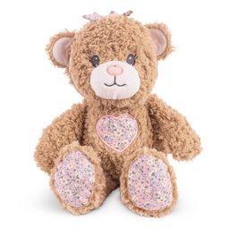 [013146] Плюшено мече с цветно сърце 