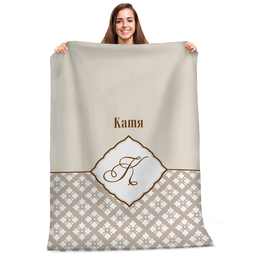 [099146/7-16] Плюшено одеяло - Бежово