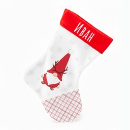 [0099411-4] Персонализиран Коледен Чорап "Рудолф"
