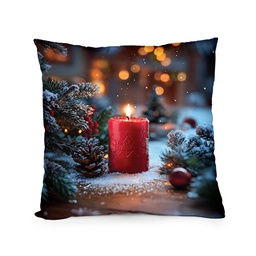 [095715] Декоративна възглавница "Топлина в Зимната Нощ"