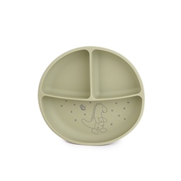 [097059] Силиконова чиния с вакуум Бебезаври "Трекси"