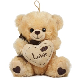 [040125-2] Мече със сърце бежов