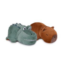 [043607/8/9] Трансформираща се играчка 2-в-1 капибара или крокодил І 3 размера