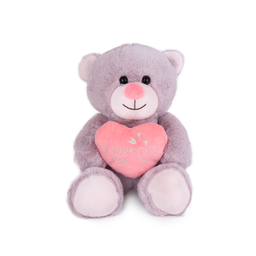 [030185/030186/030187] Плюшено мече със сърце „I Love You“ І 3 цвята