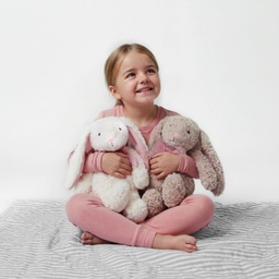 [011054/011055] Плюшено зайче с панделка І 2 цвята