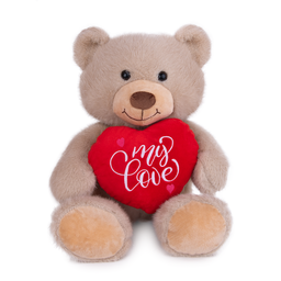 [030188/030189/030192/030193] Плюшено мече със сърце „My Love“ І 2 размера и цвята