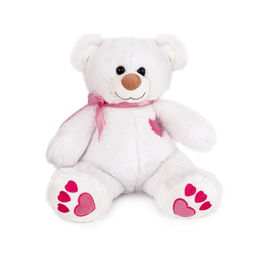 [030179] Плюшено мече с розова панделка