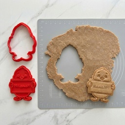 [099450] Великденска Формичка за Сладки с Печат - Пиленце с табелка с Име